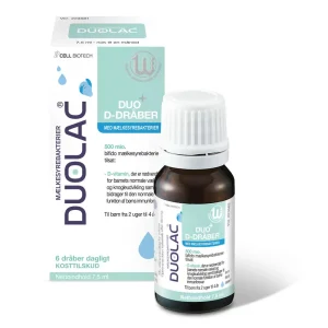 Duolac Duo+ D-dråber - 7,5 ml Mælkesyrebakterier