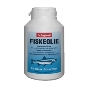 Lekaform Fiskeolie 500 mg ren fiskeolie